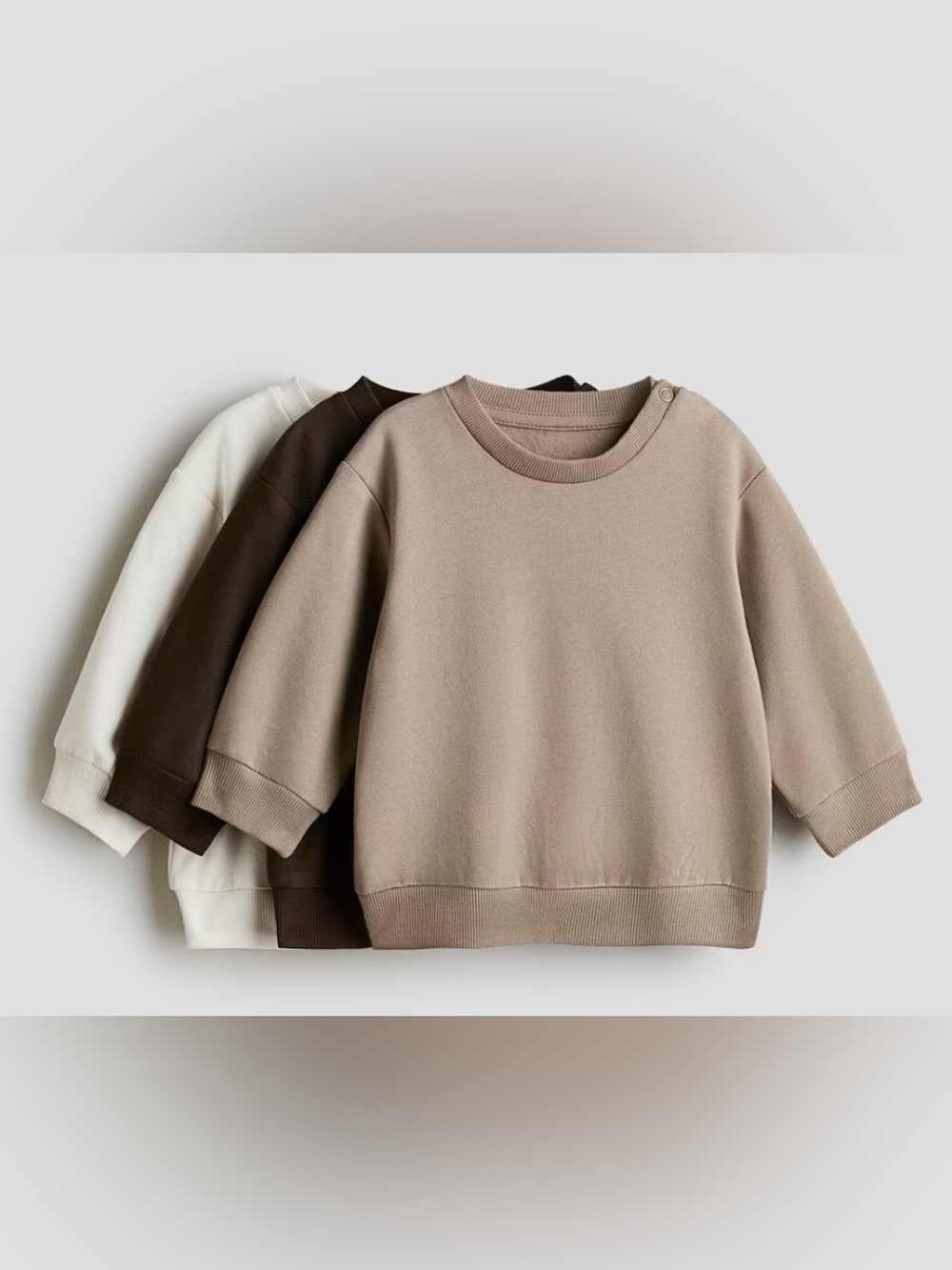 New 3-Pack Organic Cotton Sweatshirts
NWT